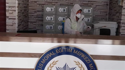 Covid-19 Tedbirleri Kapsamında Yürütülen İlaçlama Çalışması