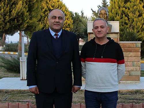Didim İlçe Emniyet Müdürü Sayın Yunus DİNÇ, Tesis Müdürümüz Sayın Metin TANRIVER'i makamında ziyaret ettiler.